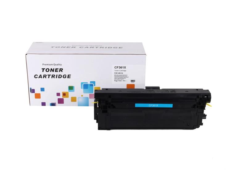 HP CF361X 508X CRG 040HC Mavi Muadil Toner M552 M553 M577 LBP 710 712