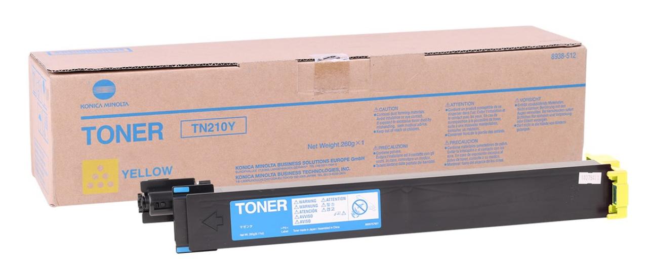 Minolta TN-210 Orjinal Sarı Toner Bizhub C250 C252 8938510