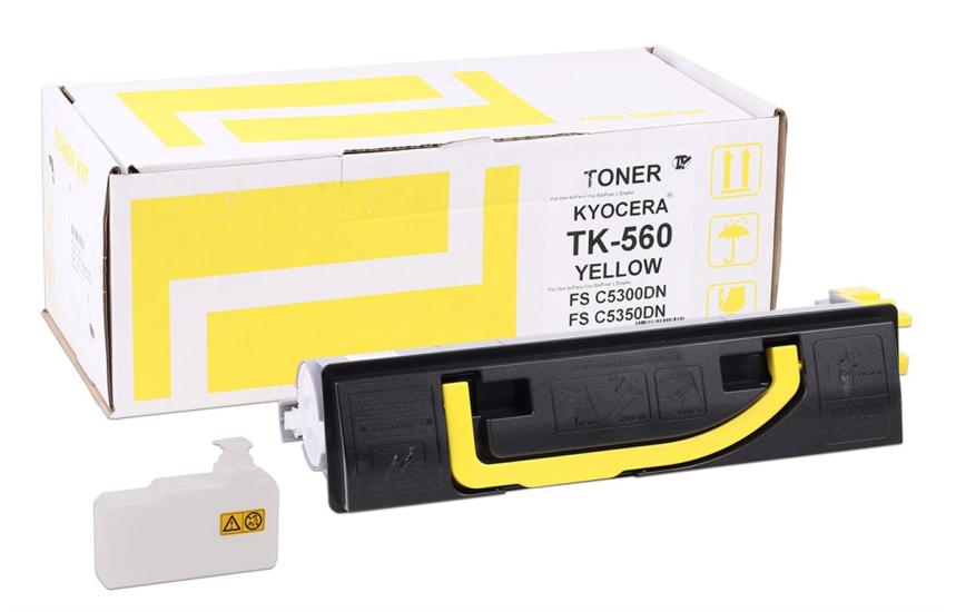 Kyocera Mita TK-560 Smart Sarı Toner FS-C 5300dn  5350dn Ecosys P6030cdn