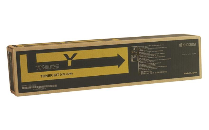 Kyocera Mita TK-8505 Orjinal Sarı Toner Taskalfa 4550ci  4551ci 5550ci 5551ci