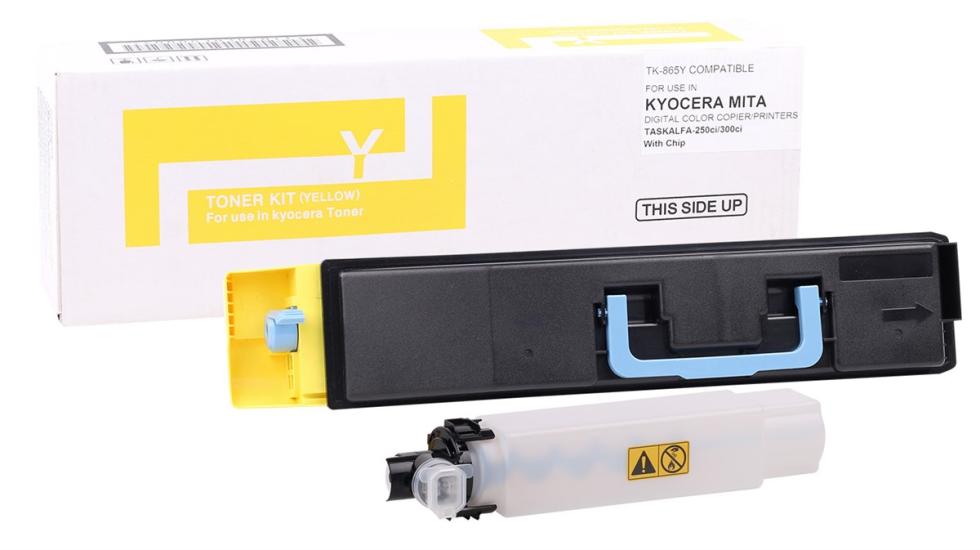 Kyocera Mita TK-865 Smart Sarı Toner Taskalfa 250ci  300ci